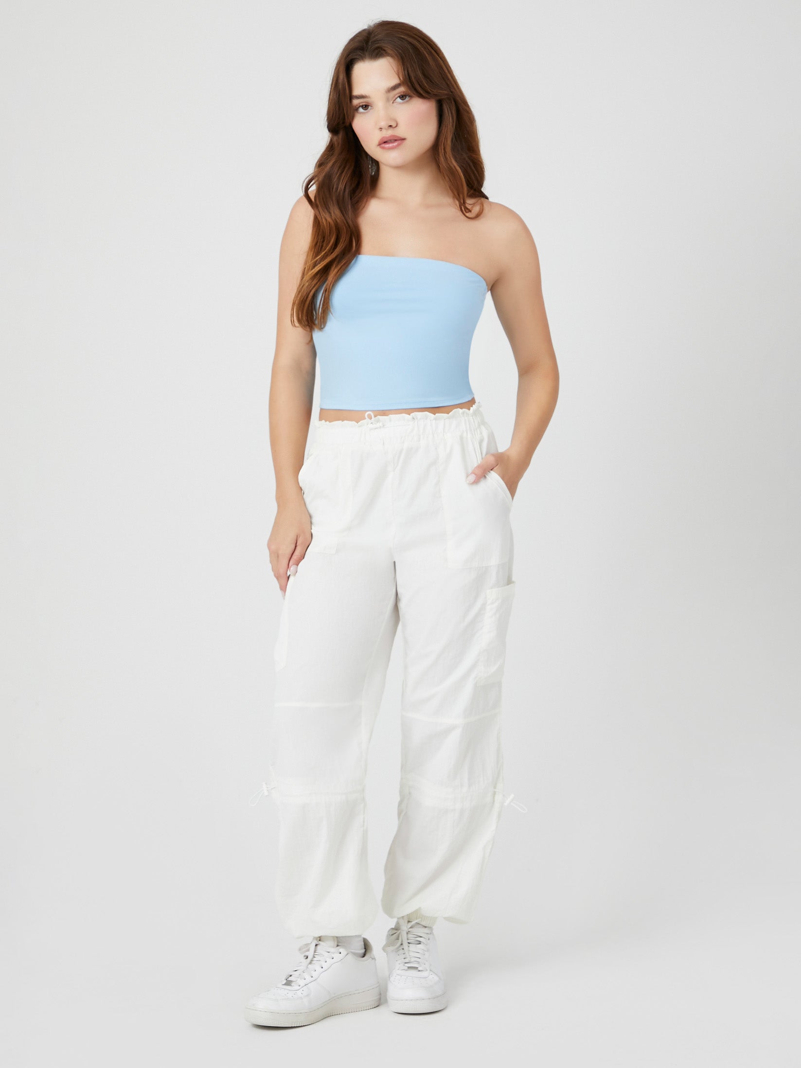 מכנסי JOGGER בסגנון דגמ'ח- FOREVER 21|פוראבר 21