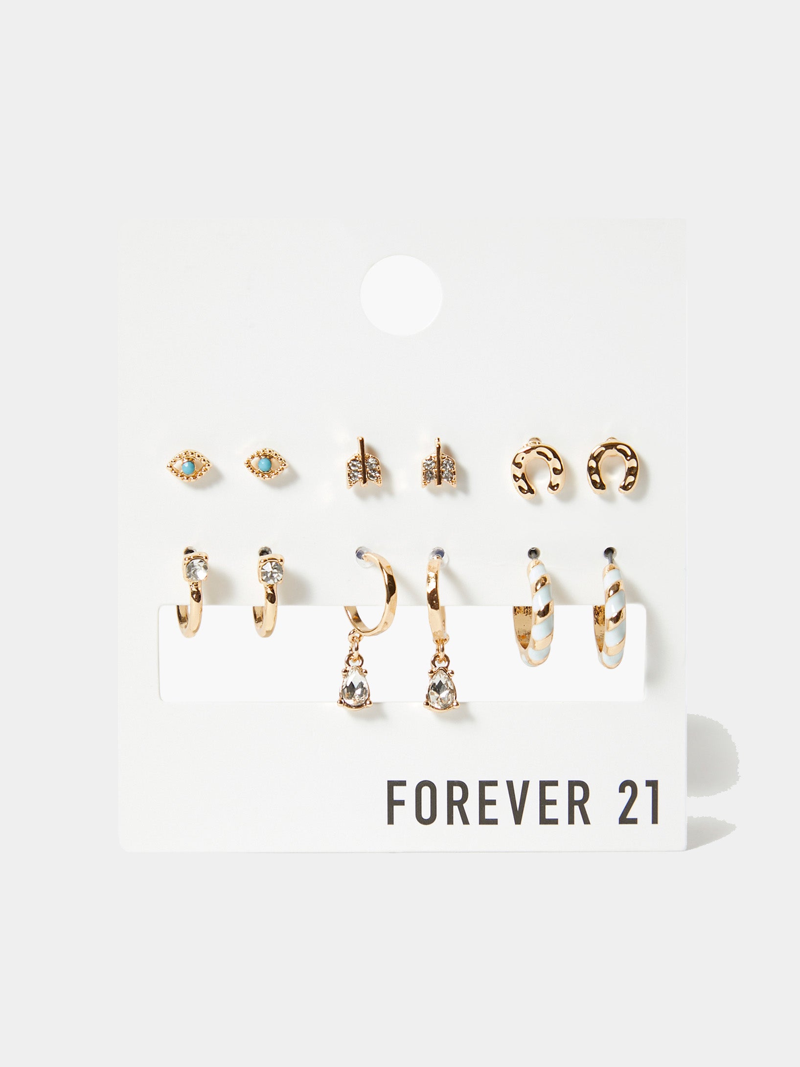 JEWELRY/EARRINGS/STUDS MULTIPLES/OTHER GOLD- FOREVER 21|פוראבר 21