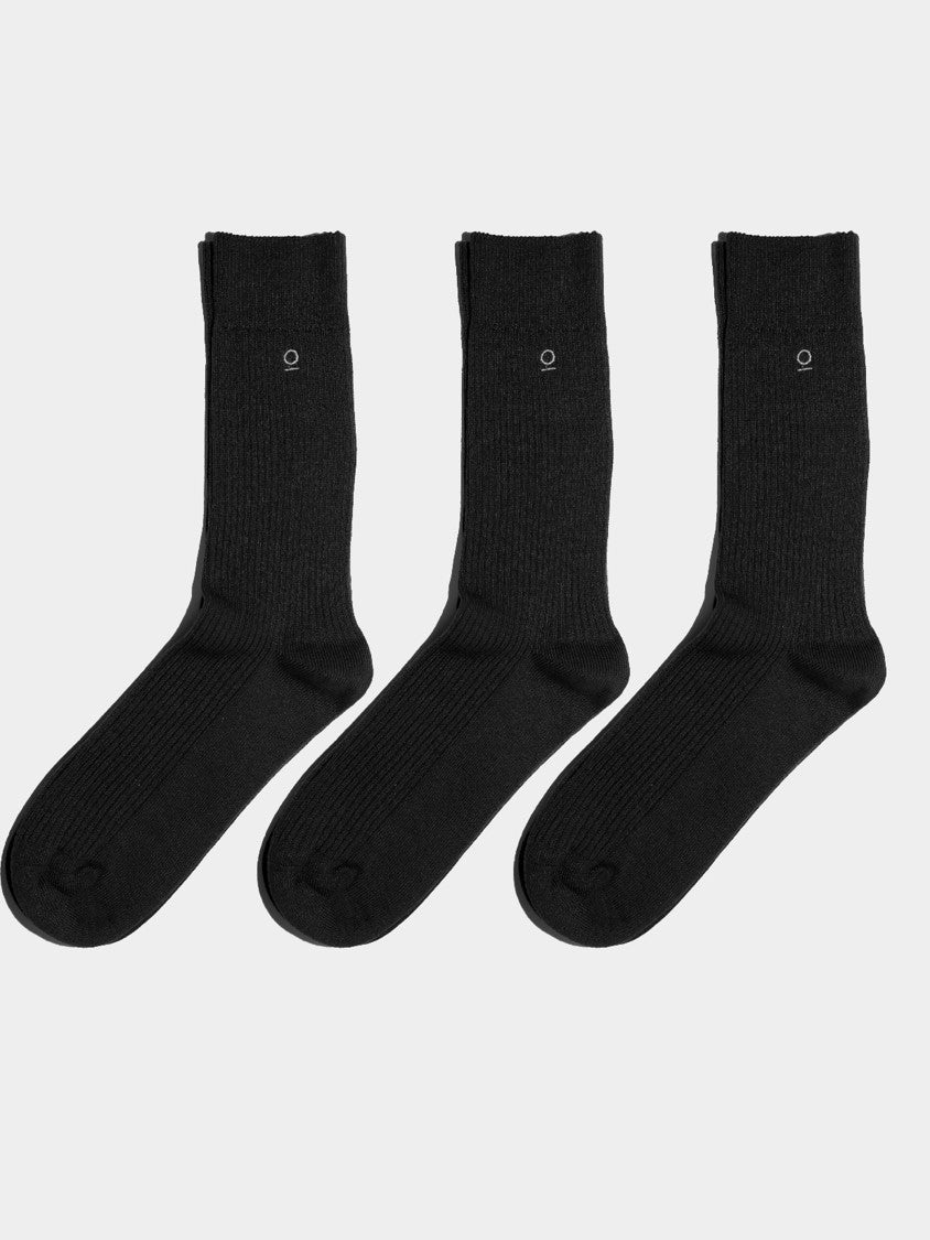 מארז 3 זוגות גרביים חורפיות / שחור / נשים וגברים