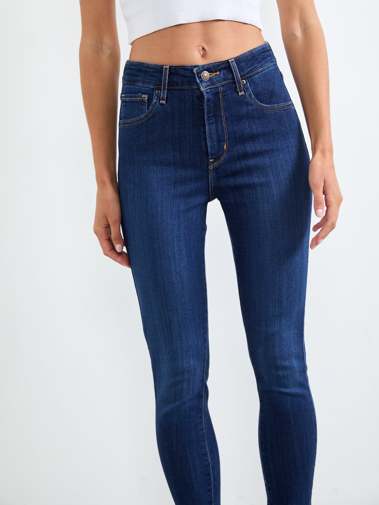 מכנסי סקיני ג'ינס בגזרה גבוהה 721- Levi's|ליוויס