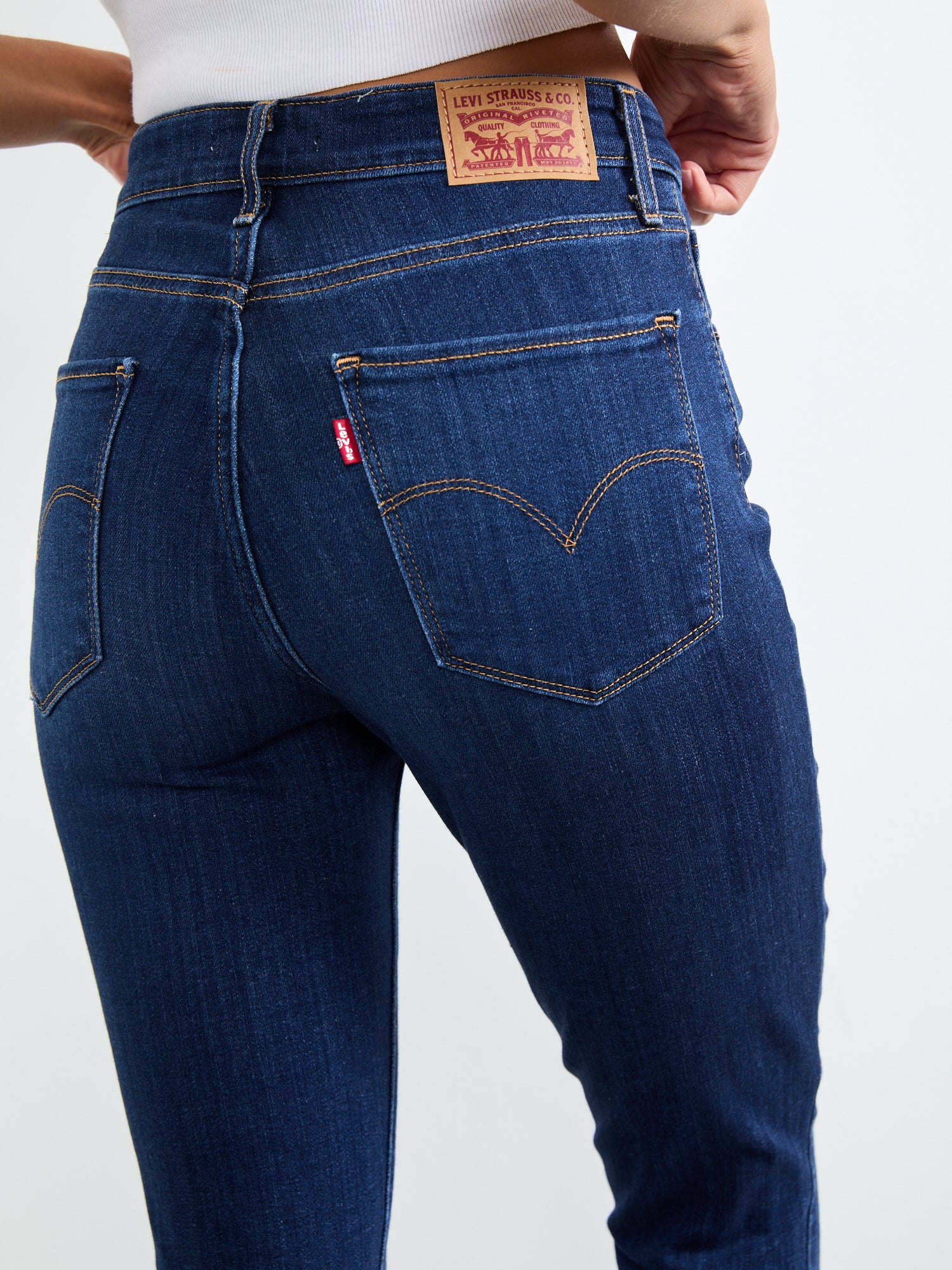 מכנסי סקיני ג'ינס בגזרה גבוהה 721- Levi's|ליוויס
