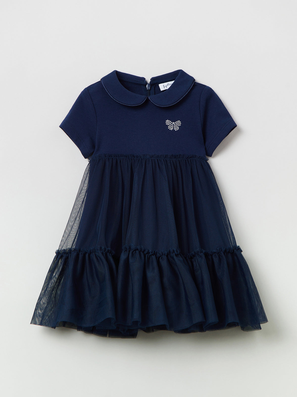 שמלת פרנץ' טרי בשילוב טול / תינוקות