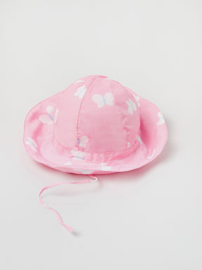 כובע רחב שוליים בהדפס פרפרים / תינוקות