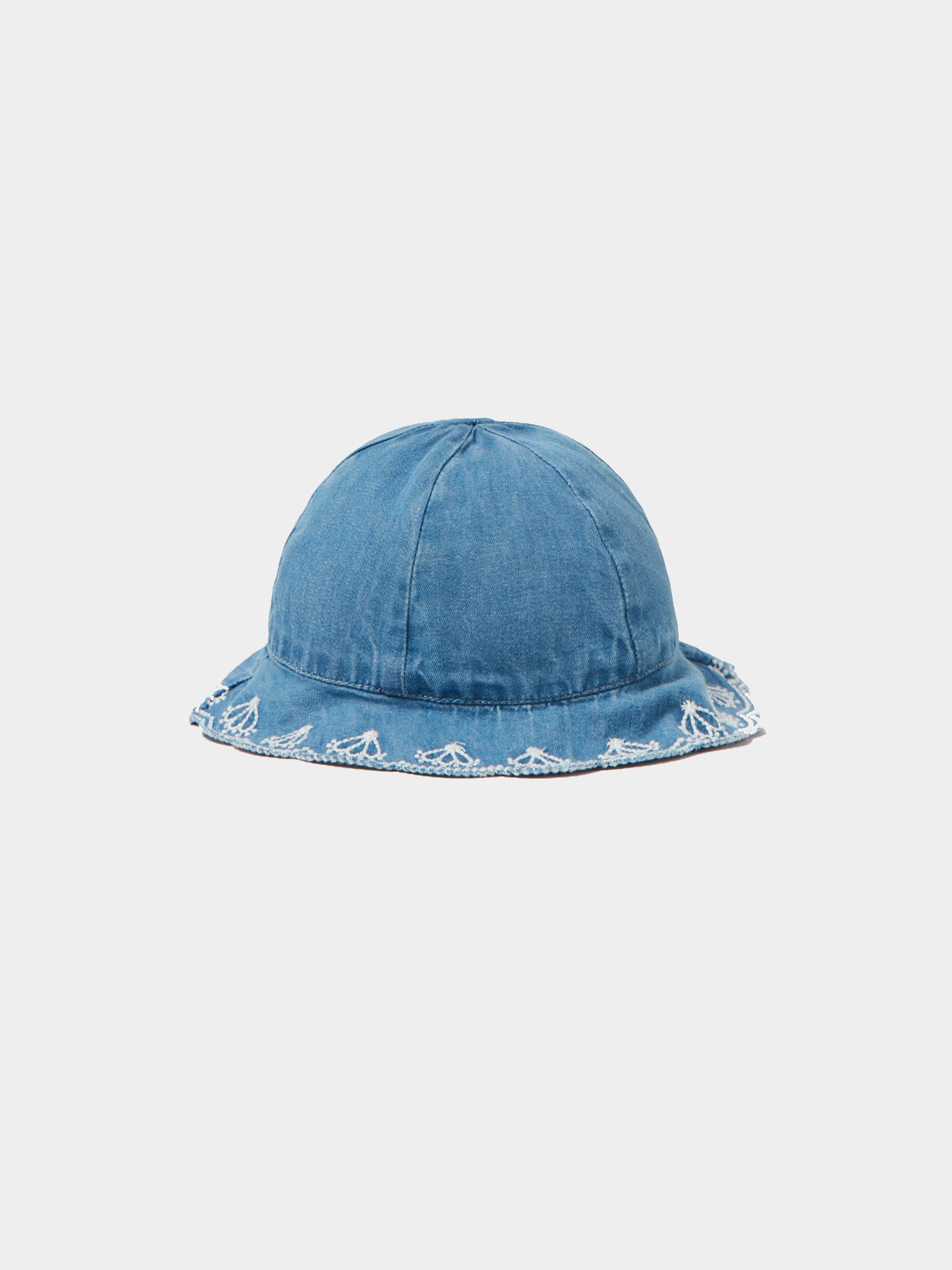 כובע רחב שוליים בשילוב רקמה / תינוקות- OVS|או. וי. אס