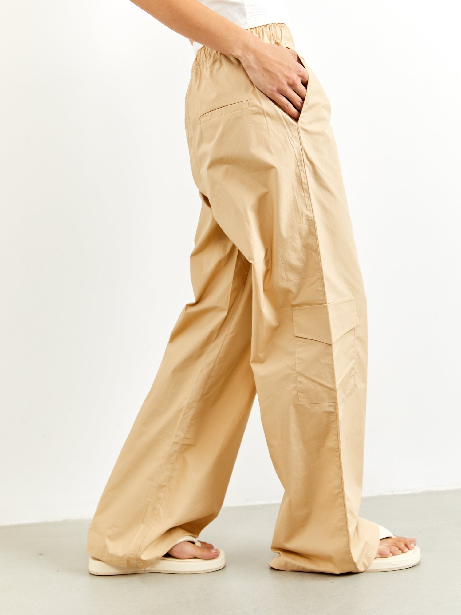 מכנסיים ארוכים בגזרה רחבה- Style River|סטייל ריבר