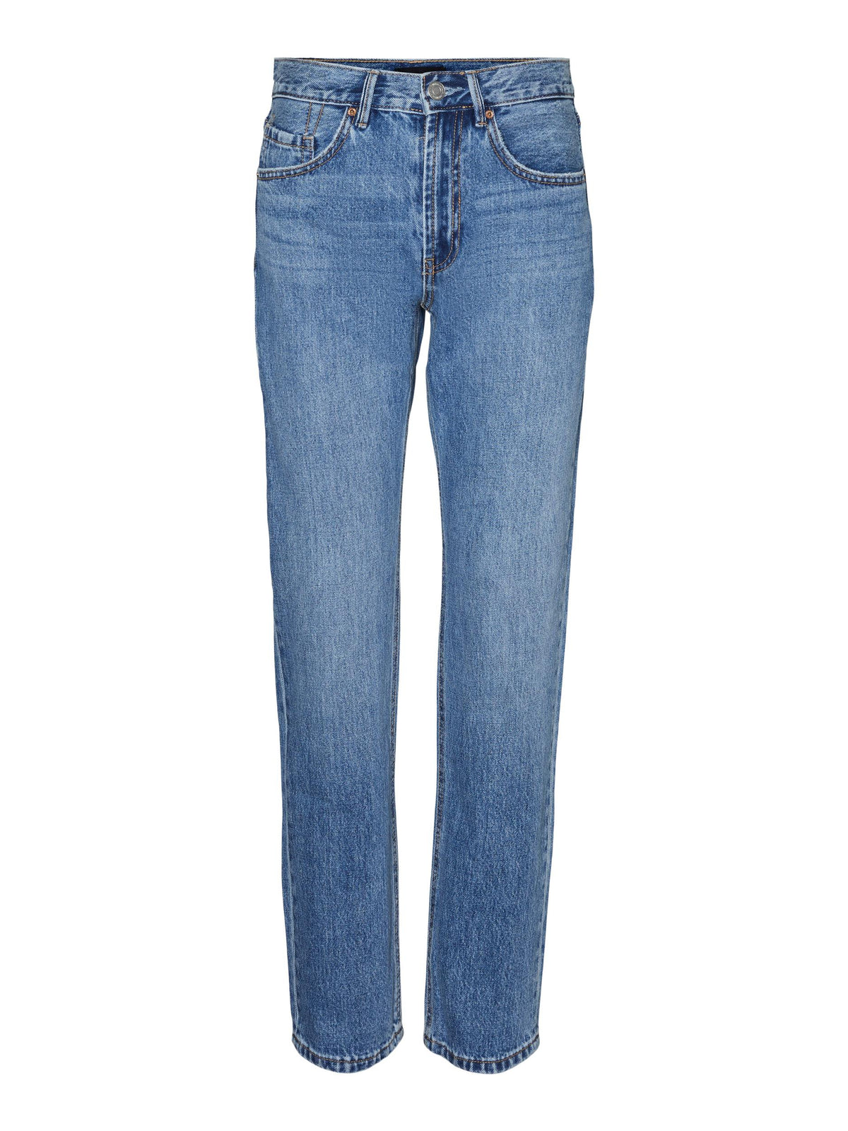 ג'ינס קלאסי בגזרה ישרה /אורך ארוך במיוחד