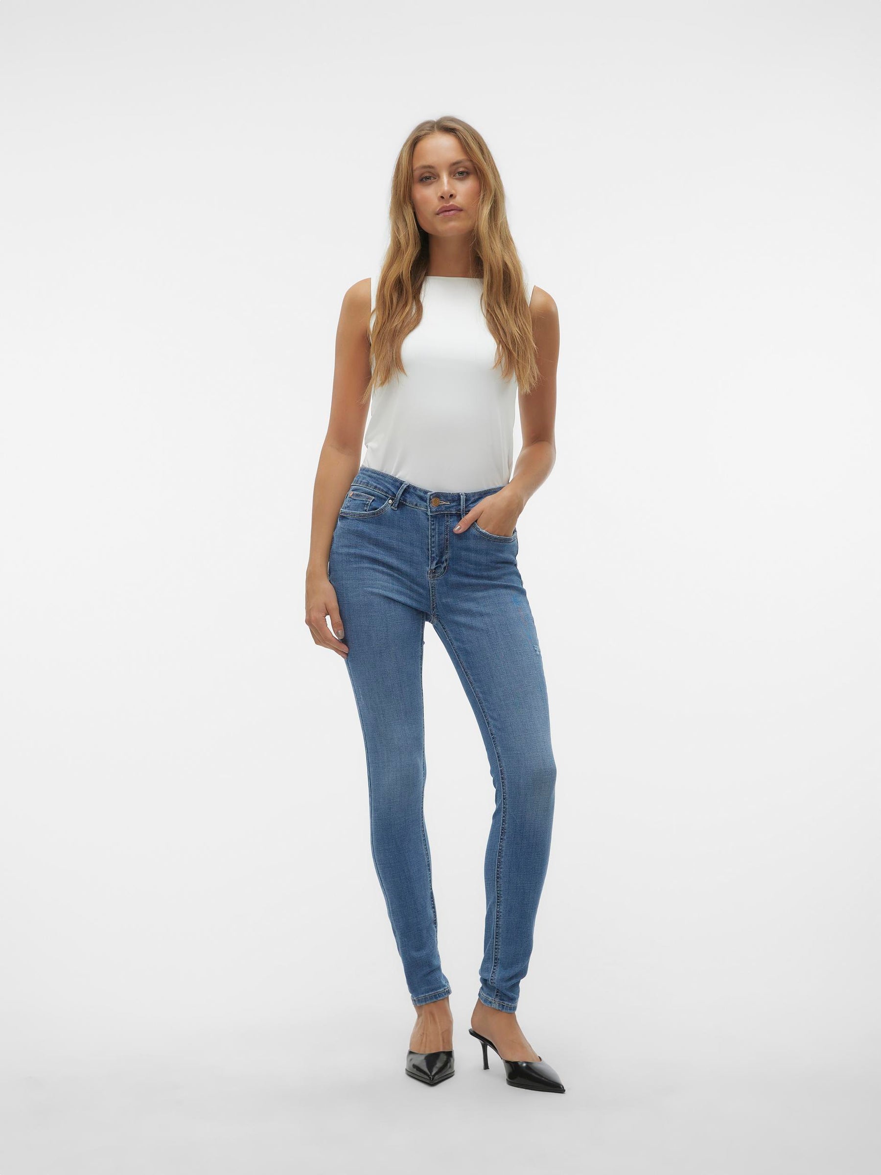 סקיני ג'ינס / אורך אמצע- Vero Moda |וורו מודה