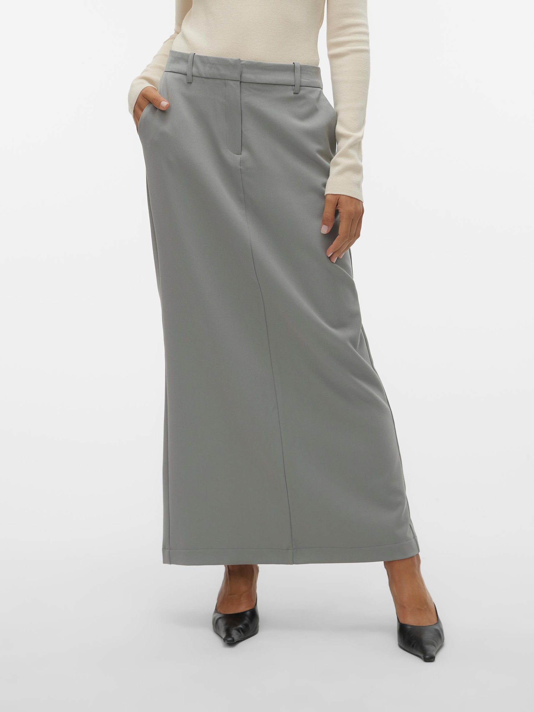 חצאית מקסי במראה מחוייט- Vero Moda |וורו מודה