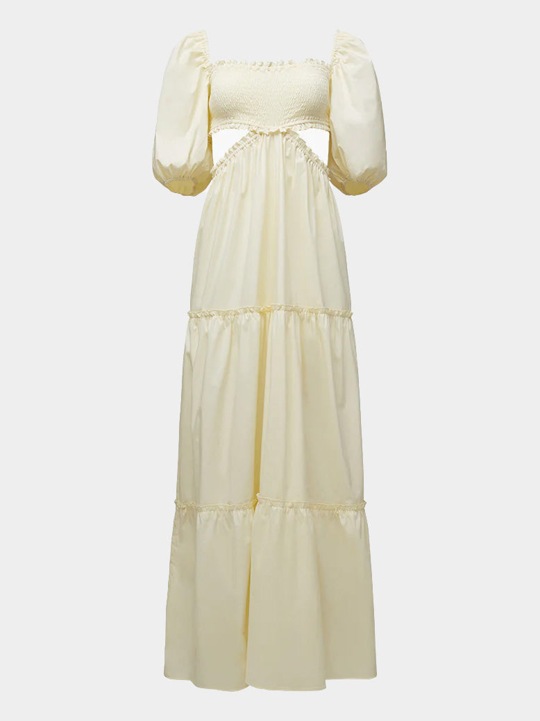 שמלת מקסי פופלין עם פתחים- We Wore What|וי וור וואט