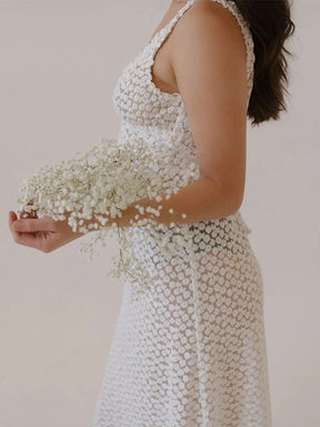 שמלת סליפ מקסי בדוגמת פרחים