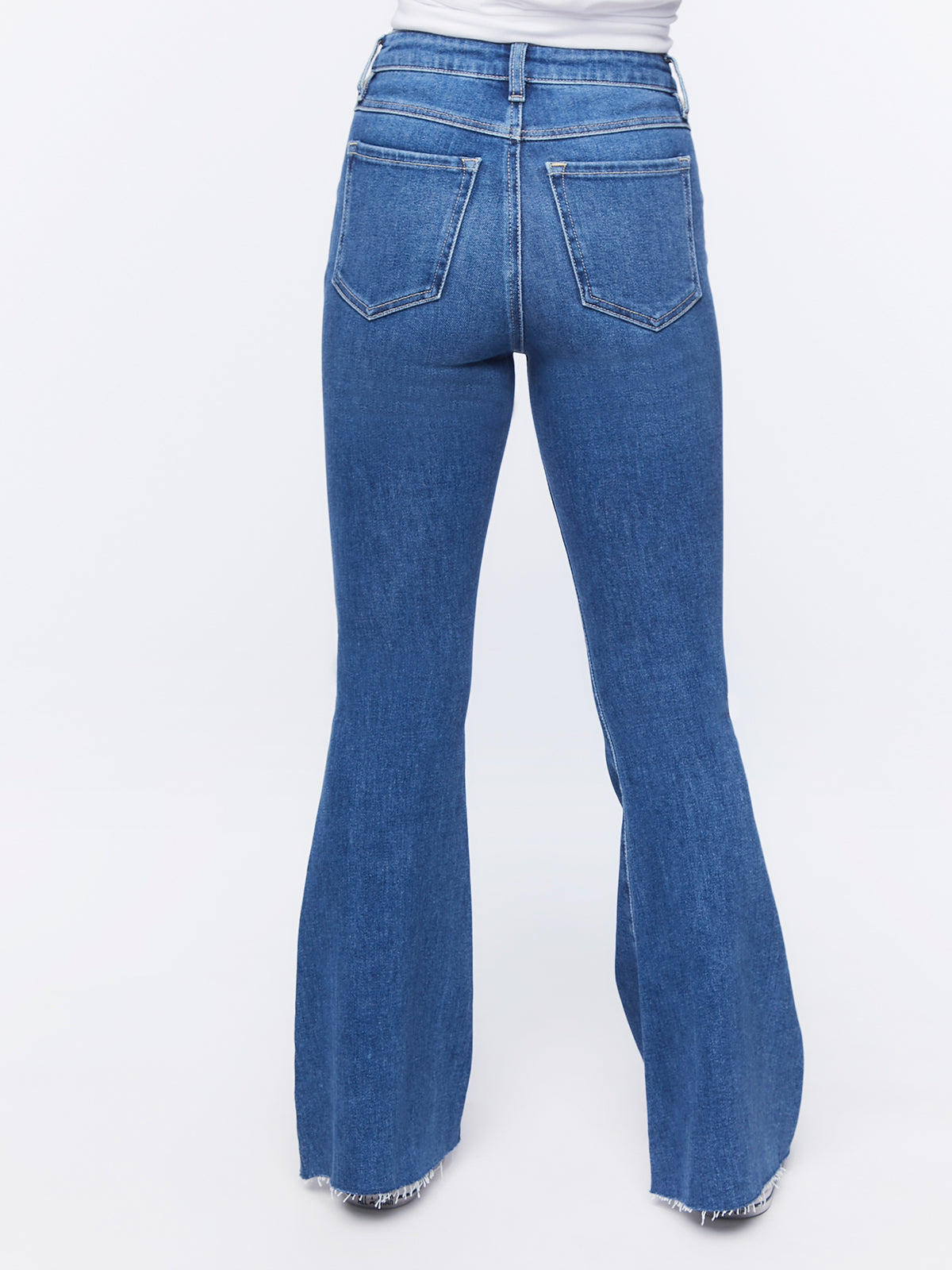 מכנסי ג'ינס פדלפון סיומת גזורה- FOREVER 21|פוראבר 21