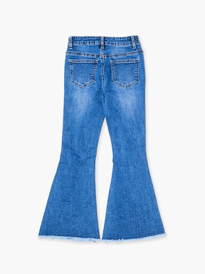 מכנסי ג'ינס פדלפון עם שפשופים / ילדות