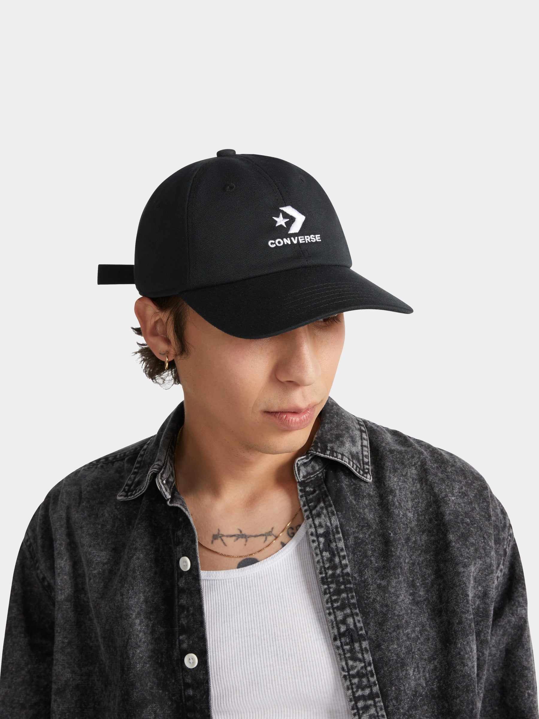 כובע מצחייה עם לוגו רקום / יוניסקס- Converse|קונברס