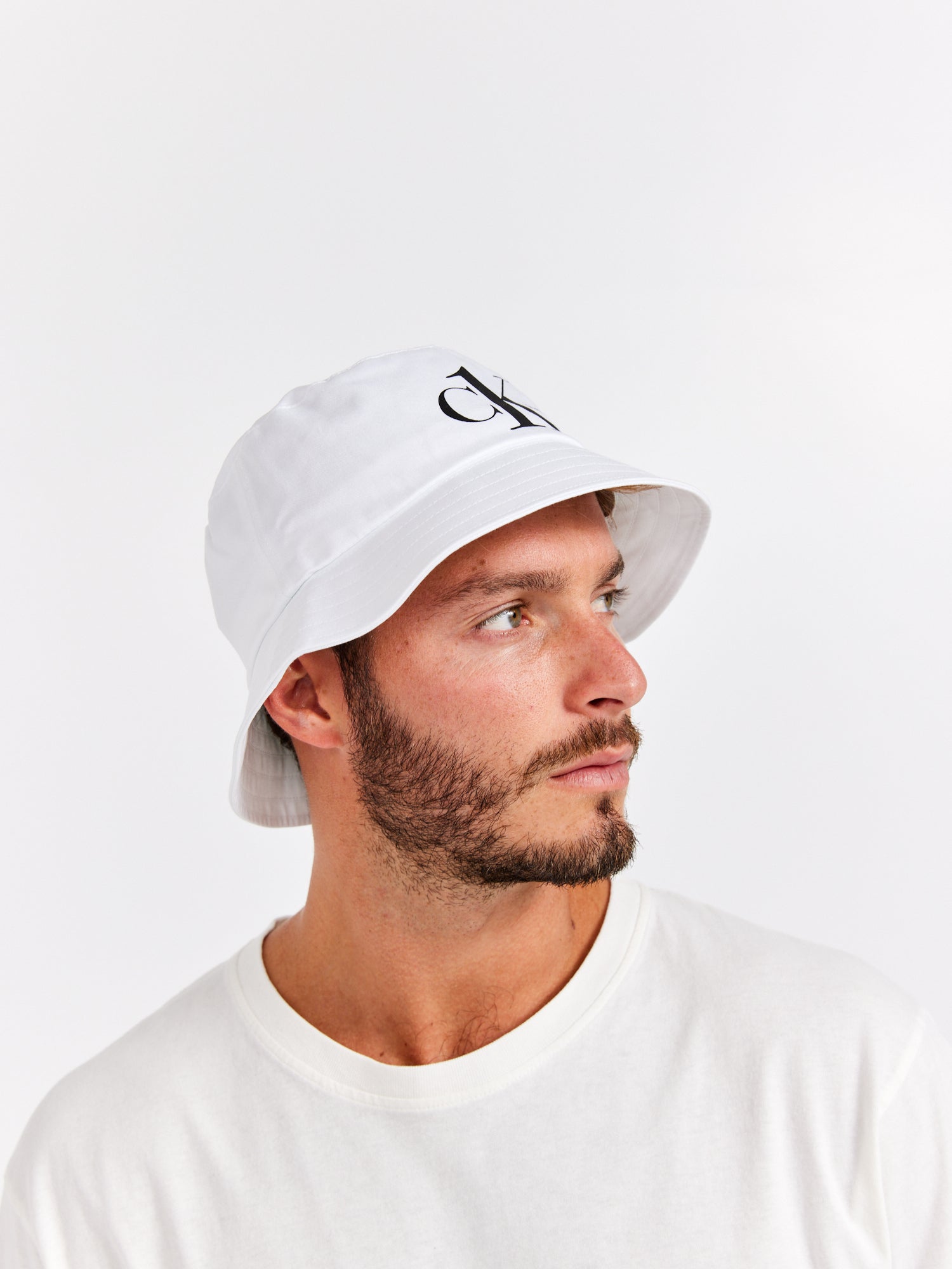 כובע באקט עם לוגו מודפס / יוניסקס- Ck|קלווין קליין