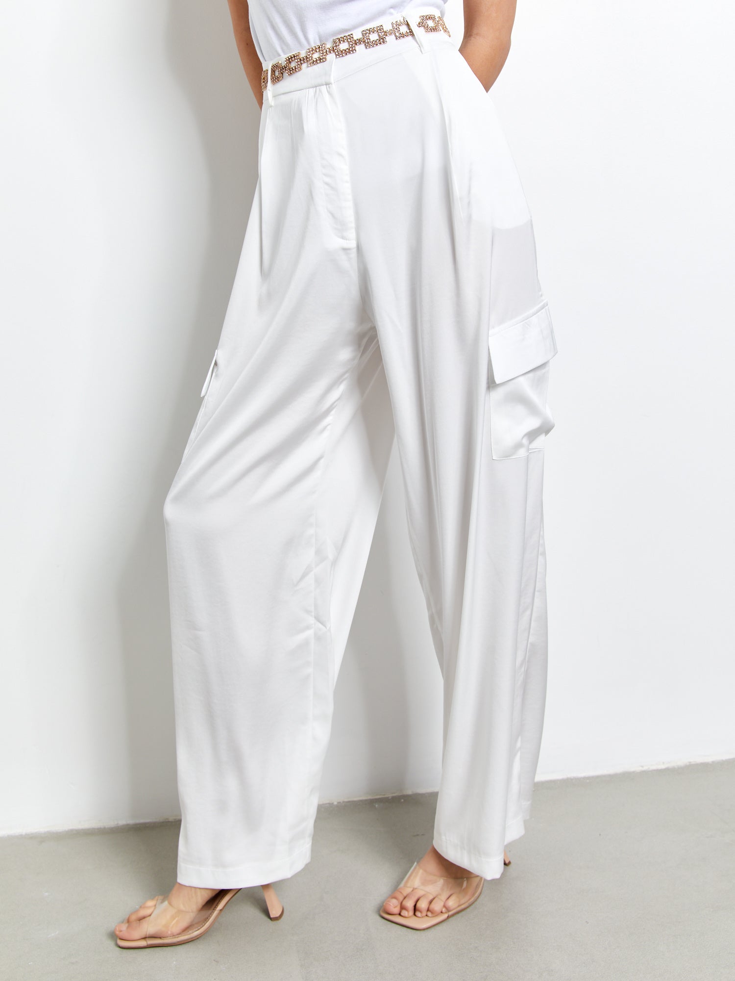 מכנסי דגמ"ח במראה סאטן- Style River|סטייל ריבר