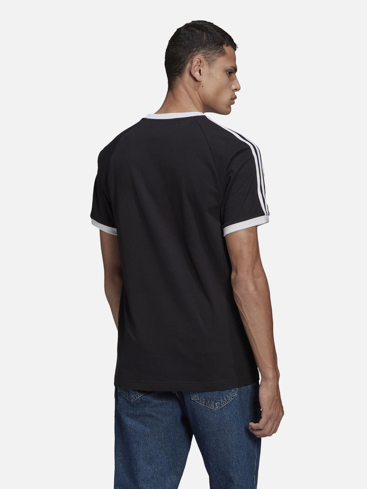 טי שירט בייסיק עם דוגמת פסים- Adidas Originals|אדידס אוריג'ינלס
