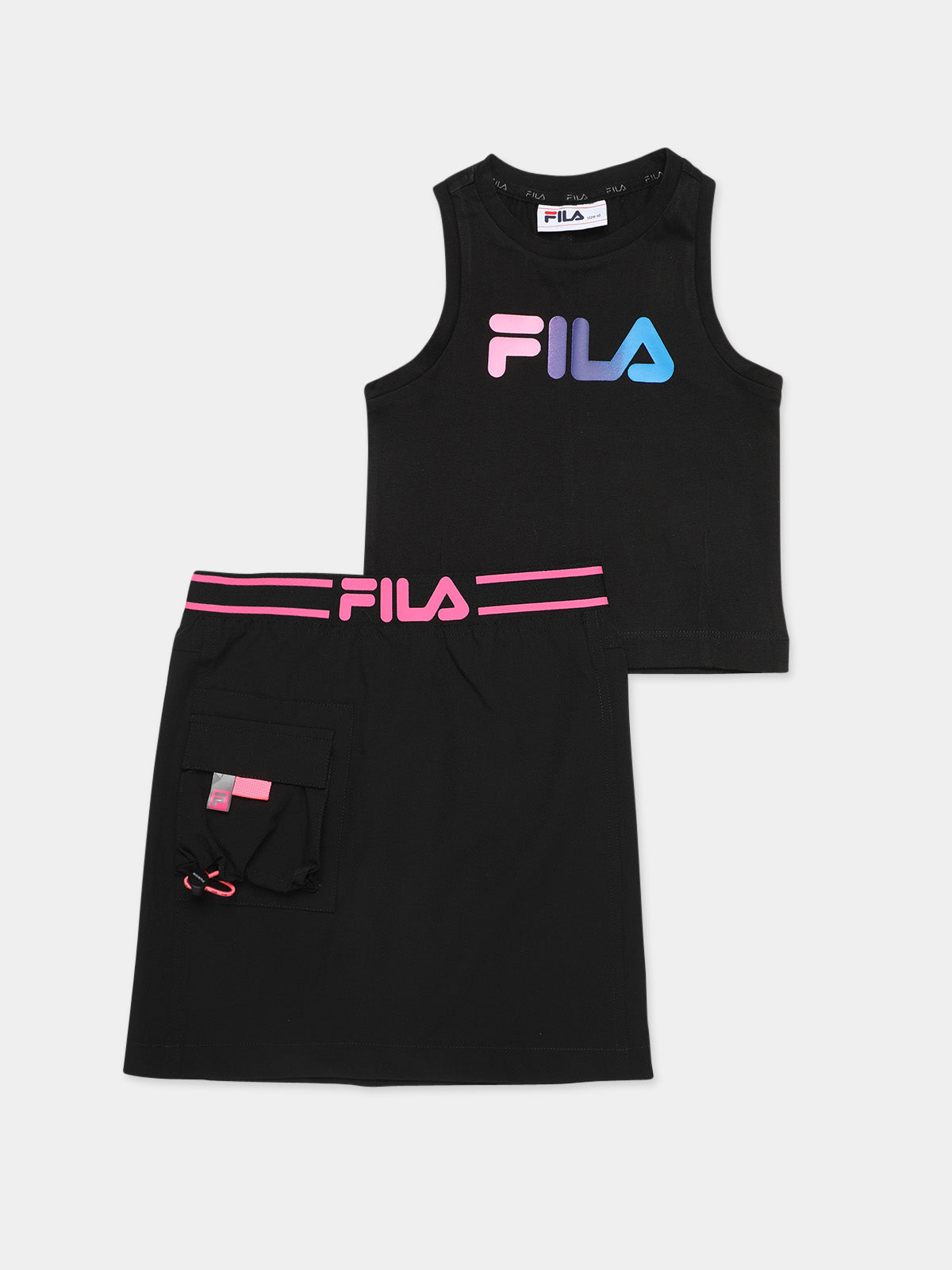 סט חצאית בסגנון ספורטיבי / ילדות ונערות- Fila|פילה