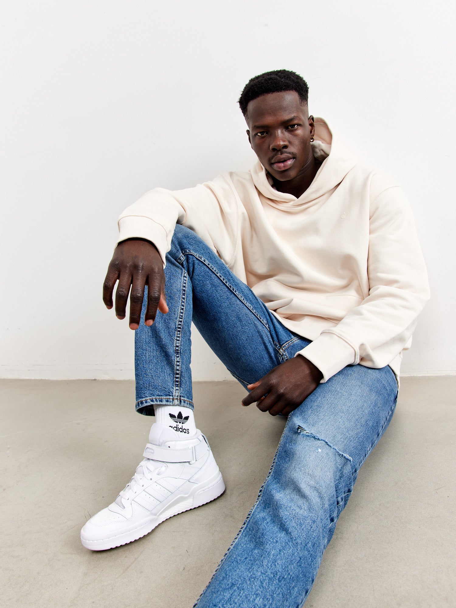 קפוצ'ון פרנץ' טרי עם לוגו- Adidas Originals|אדידס אוריג'ינלס