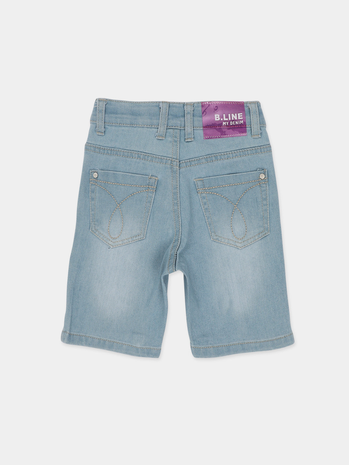 מכנסי ג'ינס לייקרה קצרים / ילדות- Borderline|בורדרליין