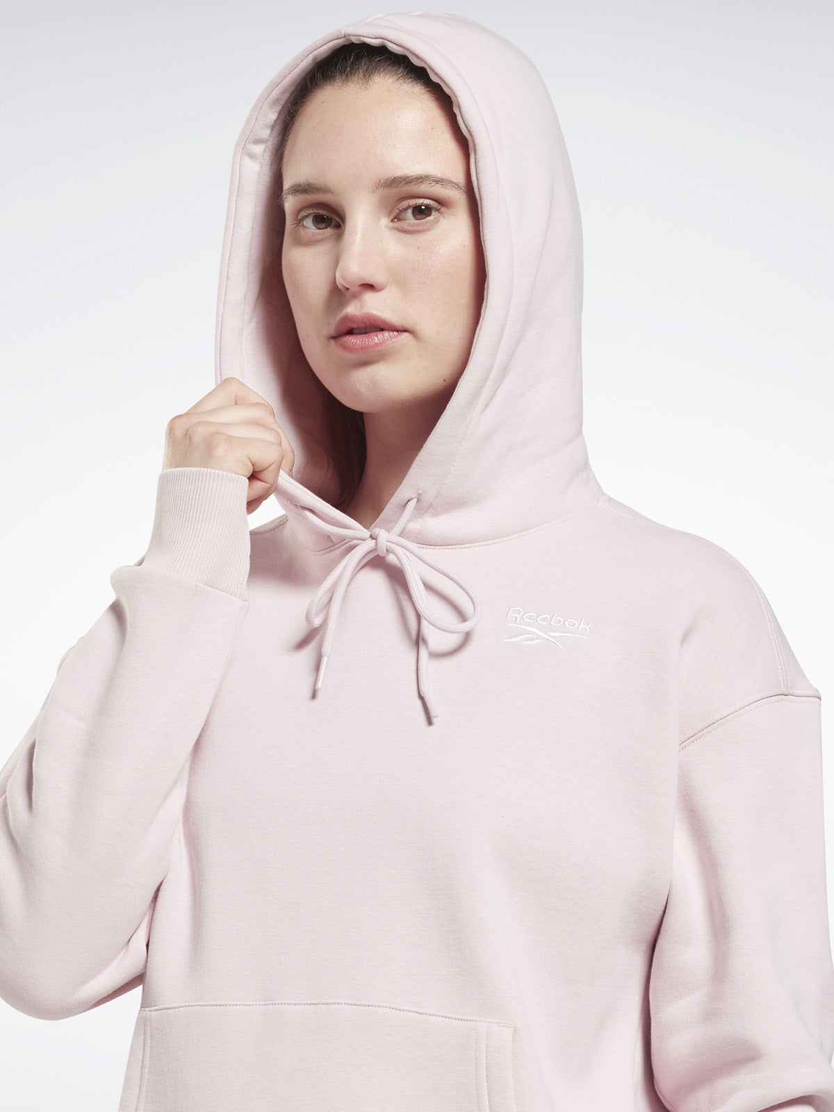 סווטשירט קפוצ'ון עם רקמת לוגו- Reebok|ריבוק