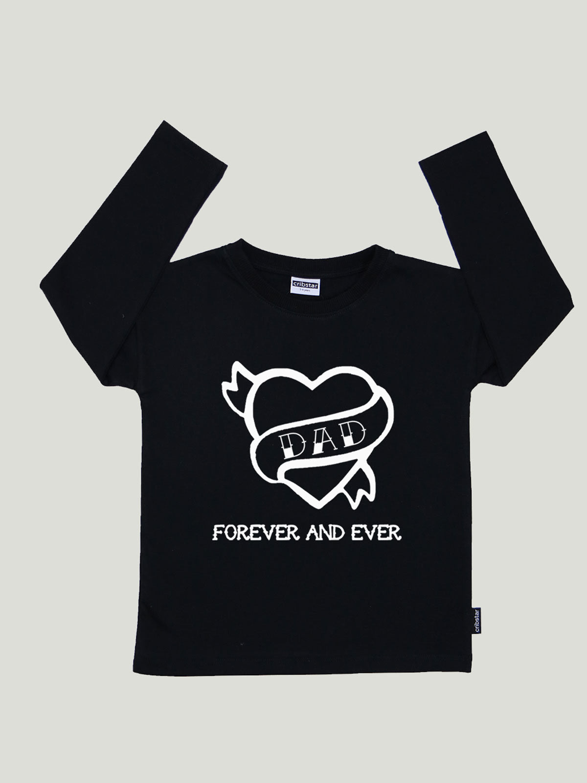 חולצה שרוול ארוך עם הדפס DAD FOREVER / תינוקות- Cribstar|קריבסטאר