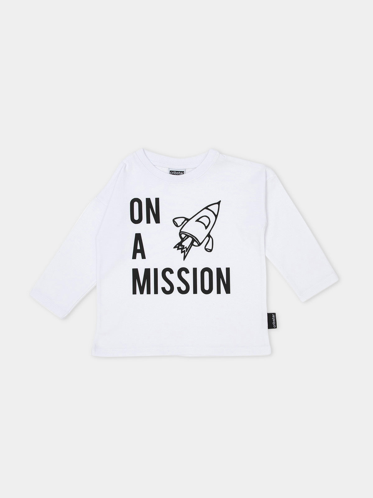 חולצה שרוול ארוך עם הדפס / תינוקות וילדים- Cribstar|קריבסטאר