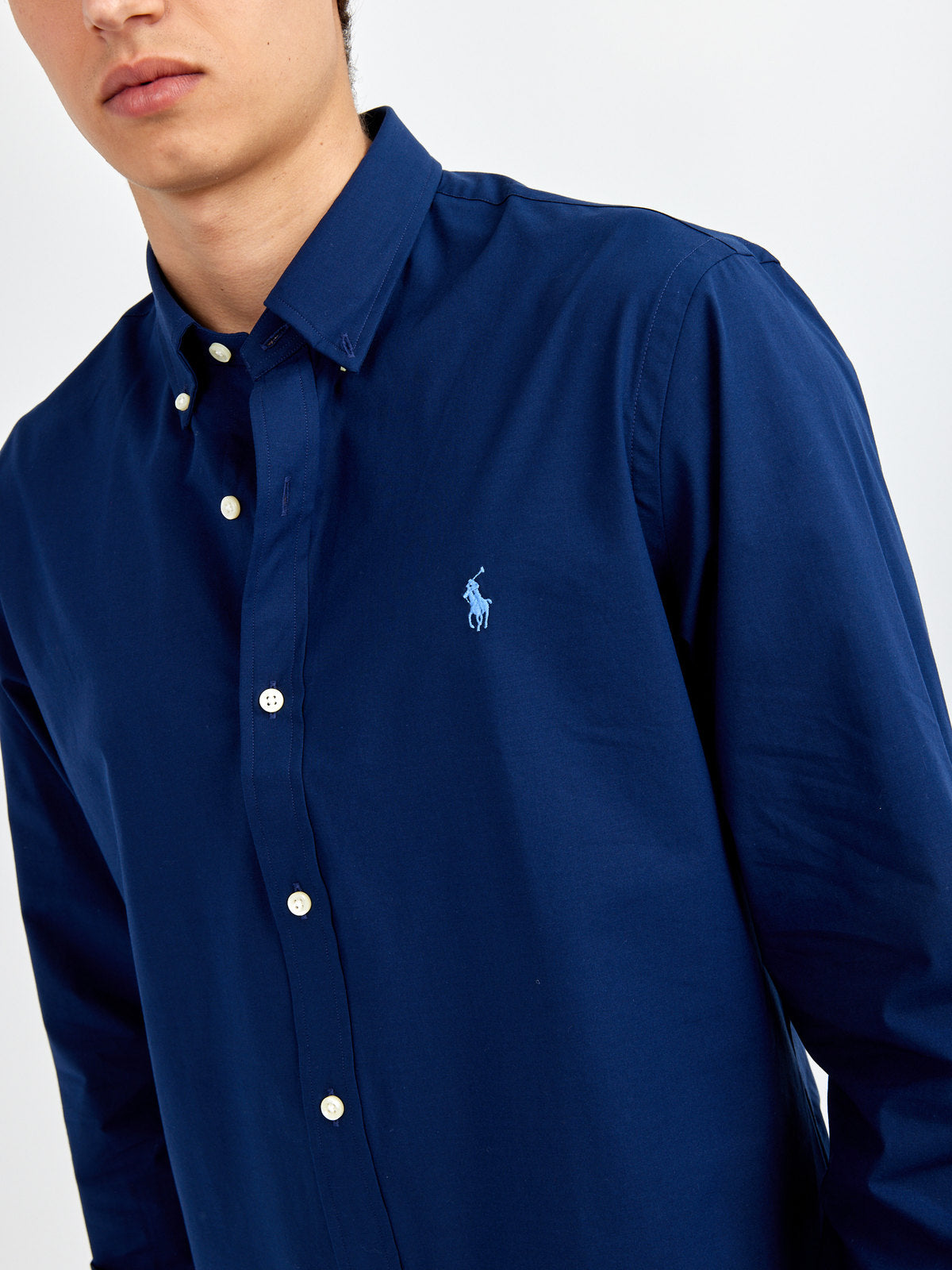 חולצה מכופתרת עם לוגו רקום- Polo Ralph Lauren|פולו ראלף לורן 