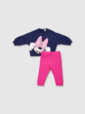 סט חולצה ארוכה וטייץ Minnie Mouse  / תינוקות וילדות