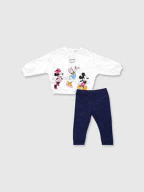 סט חולצה ארוכה וטייץ Disney   / תינוקות וילדות