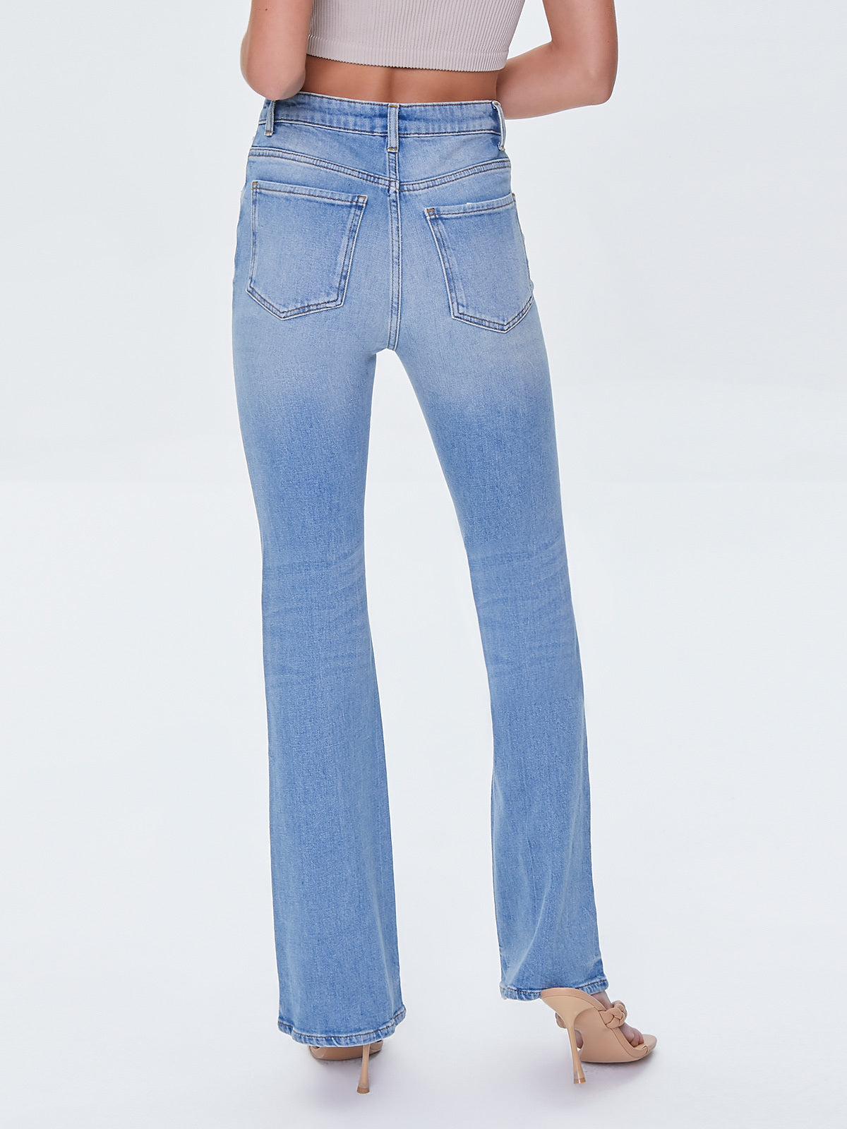 מכנסי ג'ינס בגזרת פדלפון- FOREVER 21|פוראבר 21