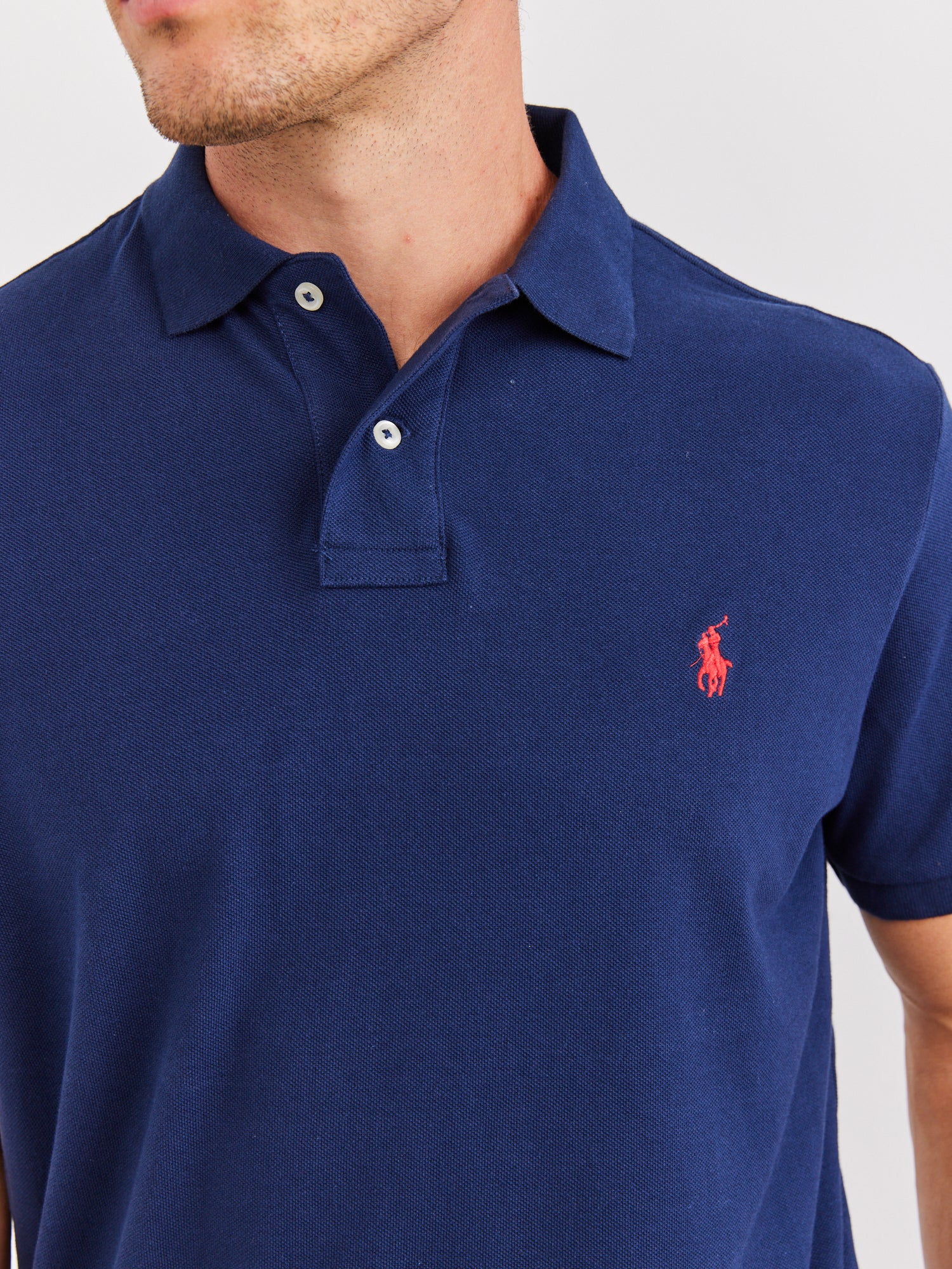 חולצת פולו קצרה עם לוגו רקום- Polo Ralph Lauren|פולו ראלף לורן 