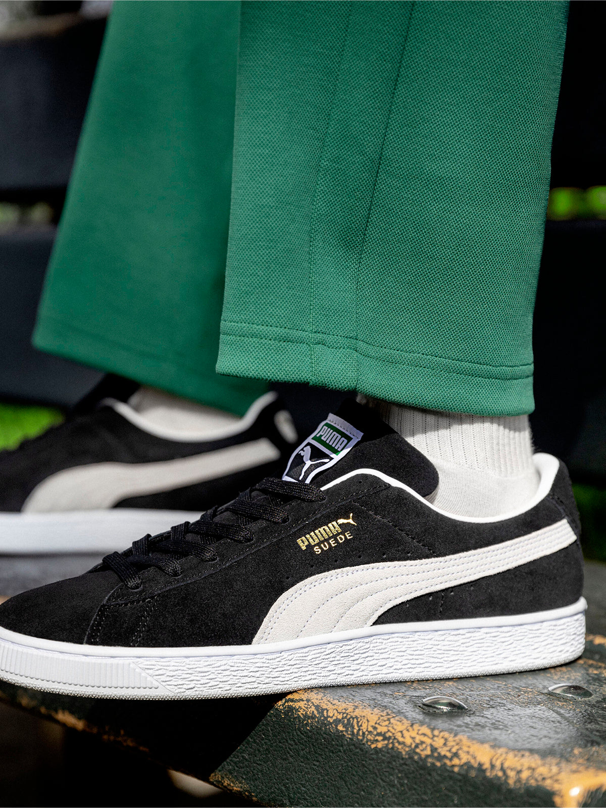 נעלי סניקרס נמוכות בשילוב לוגו / יוניסקס- Puma|פומה