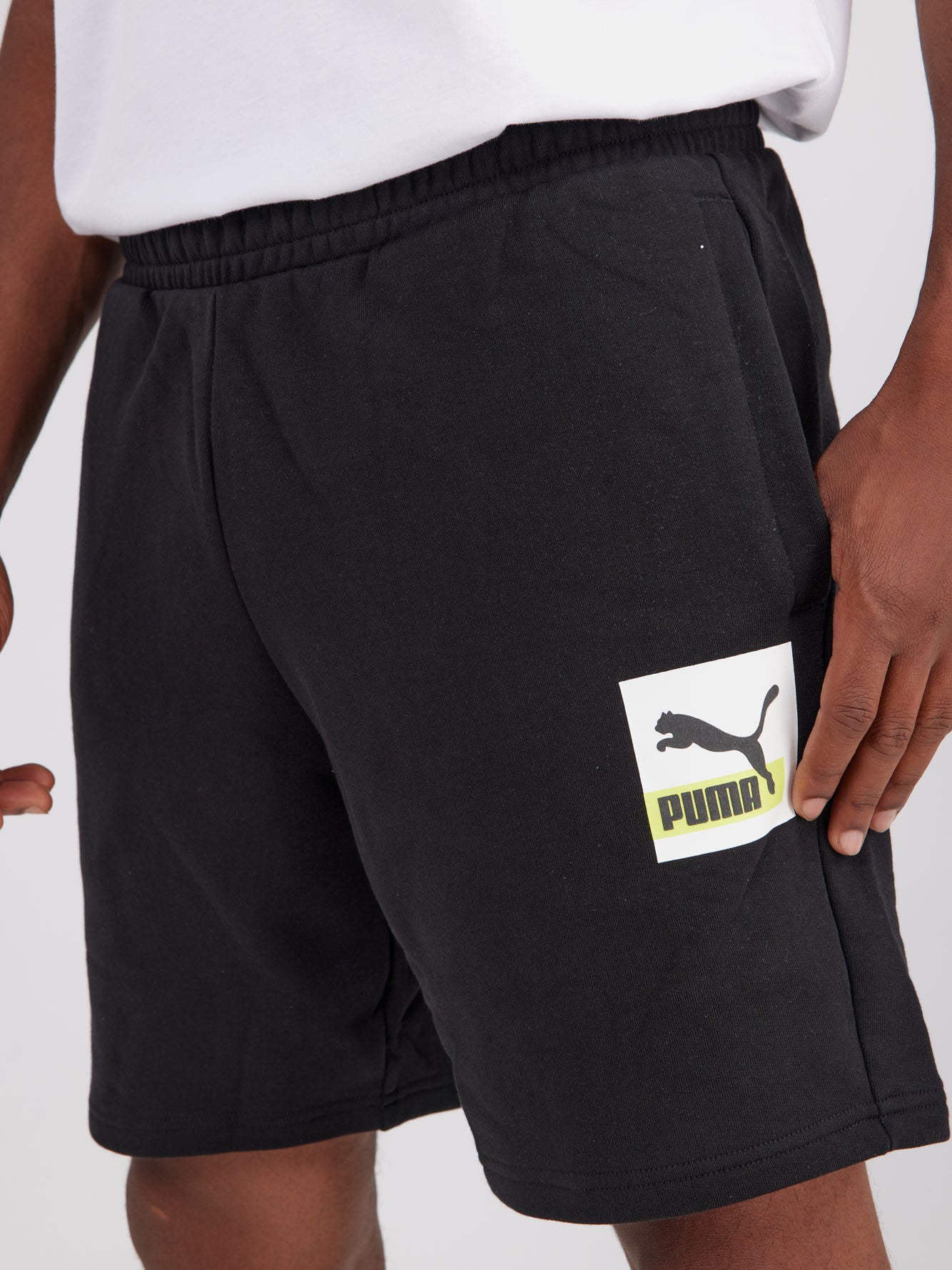 מכנסי ברמודה עם הדפס לוגו גרפי- Puma|פומה