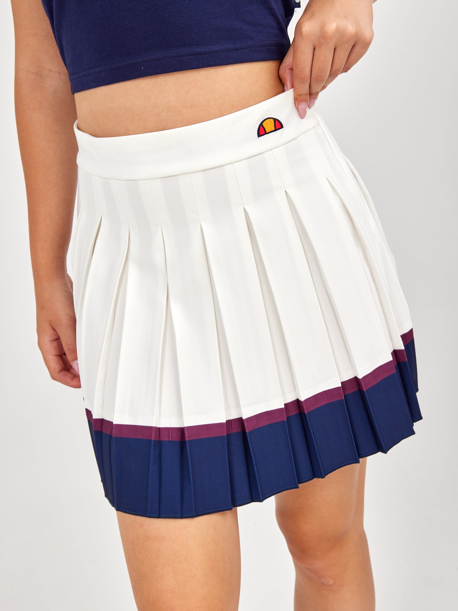 חצאית פליסה עם לוגו רקום- Ellesse|אלס