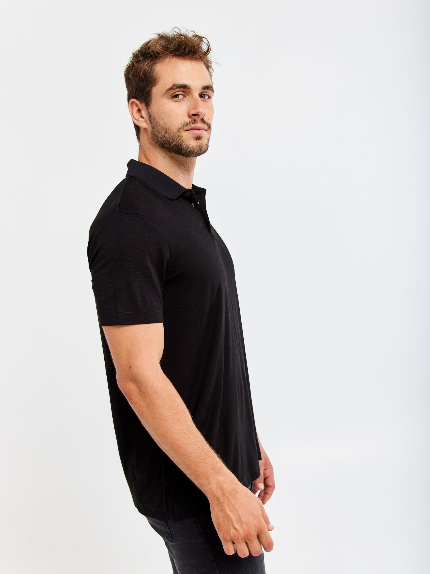 חולצת פולו עם לוגו רקום- ARMANI EXCHANGE|ארמני אקסצ'ינג