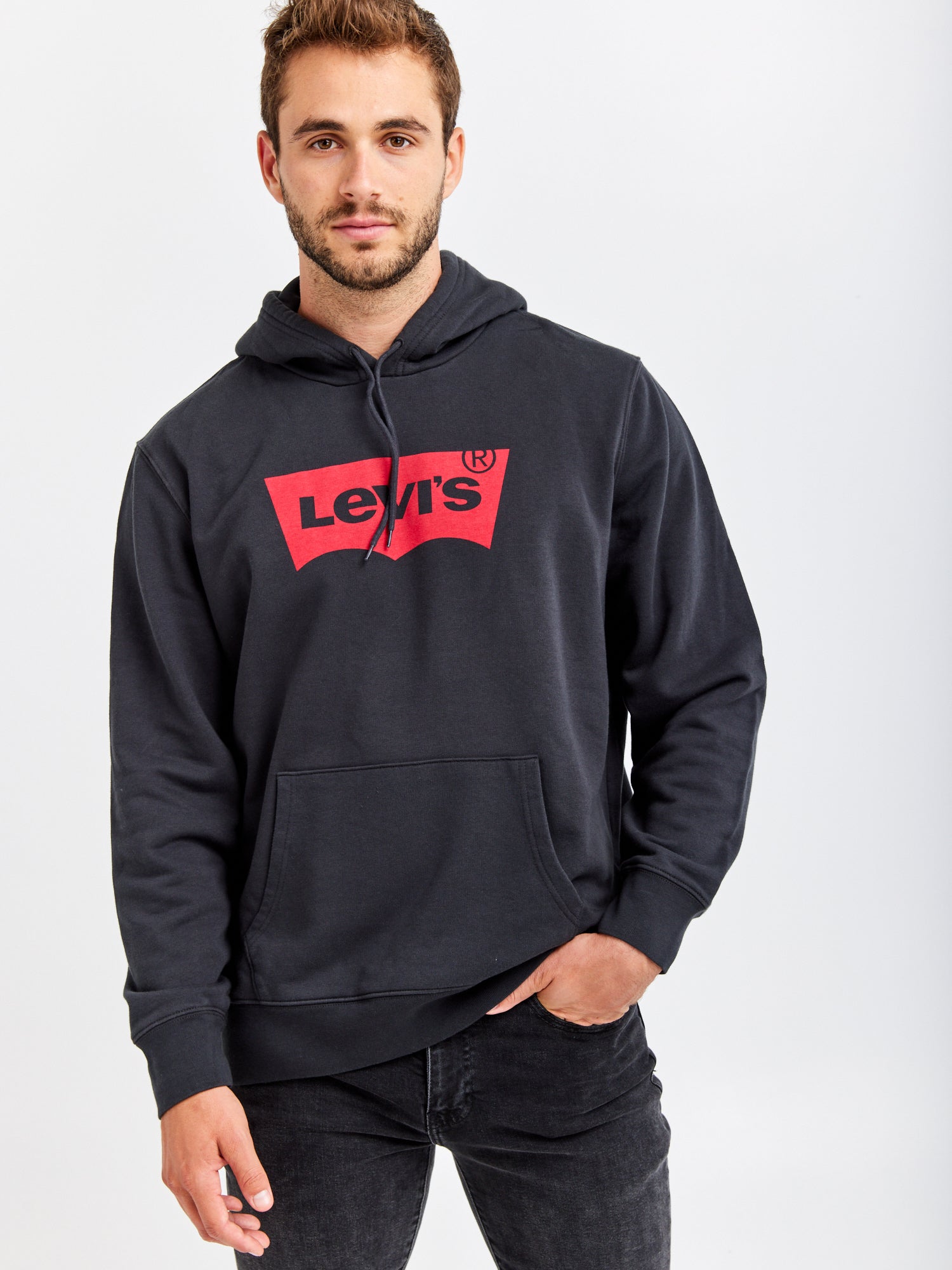 סווטשירט קפוצ'ון עם לוגו- Levi's|ליוויס