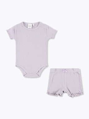 חליפת בגד גוף ומכנס ריב / תינוקות