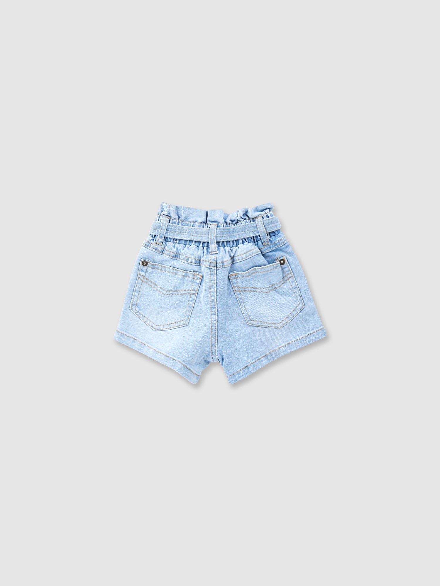 מכנסי ג'ינס קצרים עם קשירה- Borderline|בורדרליין