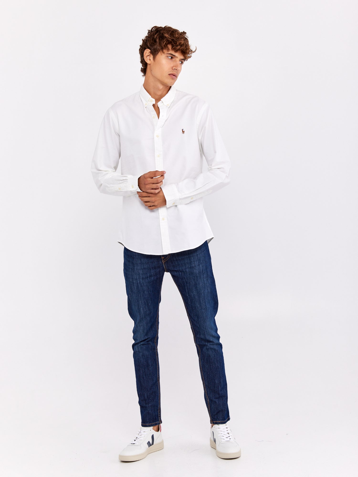 חולצה מכופתרת עם לוגו רקום- Polo Ralph Lauren|פולו ראלף לורן 