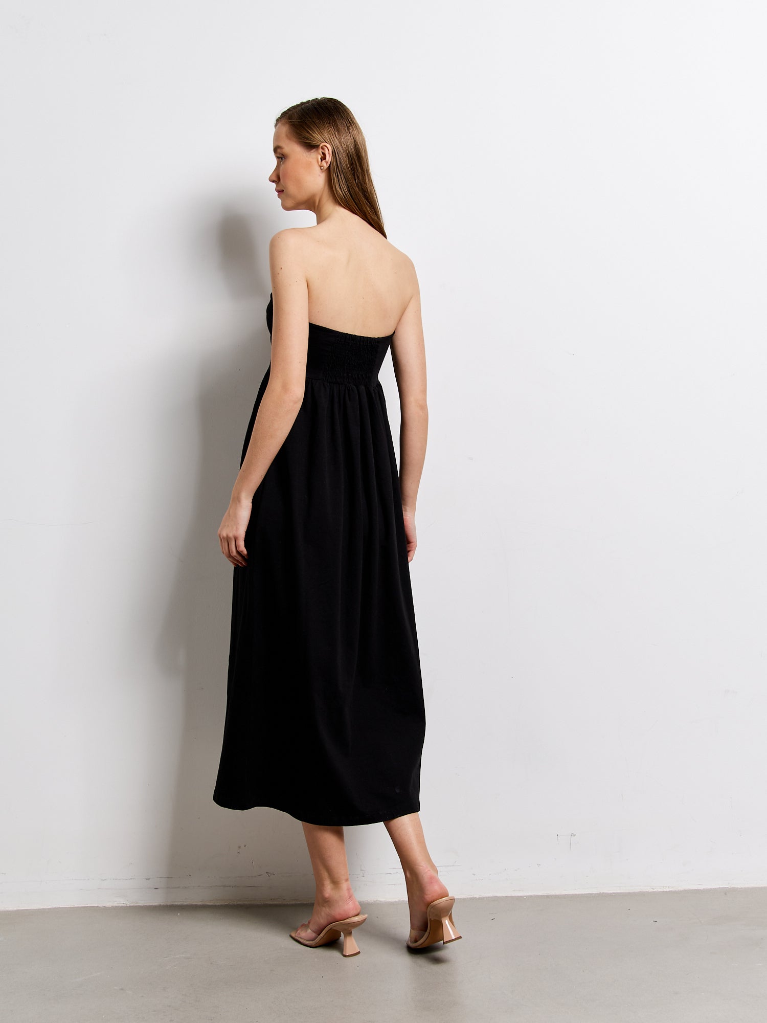 שמלת סטרפלס מידי- Style River|סטייל ריבר