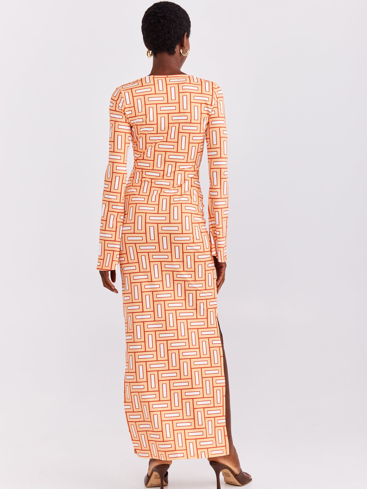 שמלת מקסי עם חישוק ושרוולי פעמון- Style River|סטייל ריבר