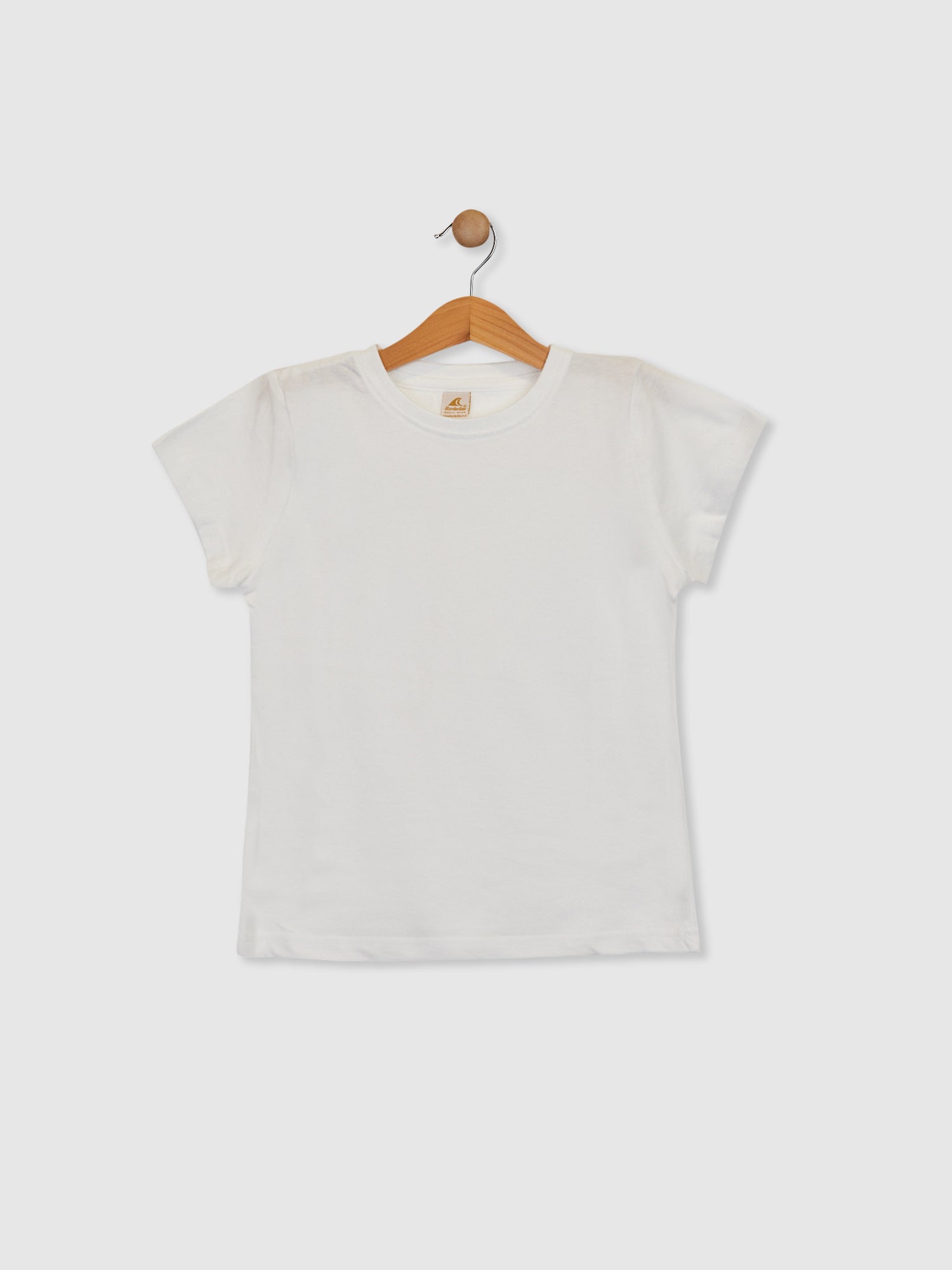 חולצת בייסיק קצרה צווארון עגול / ילדות ונערות- Borderline|בורדרליין