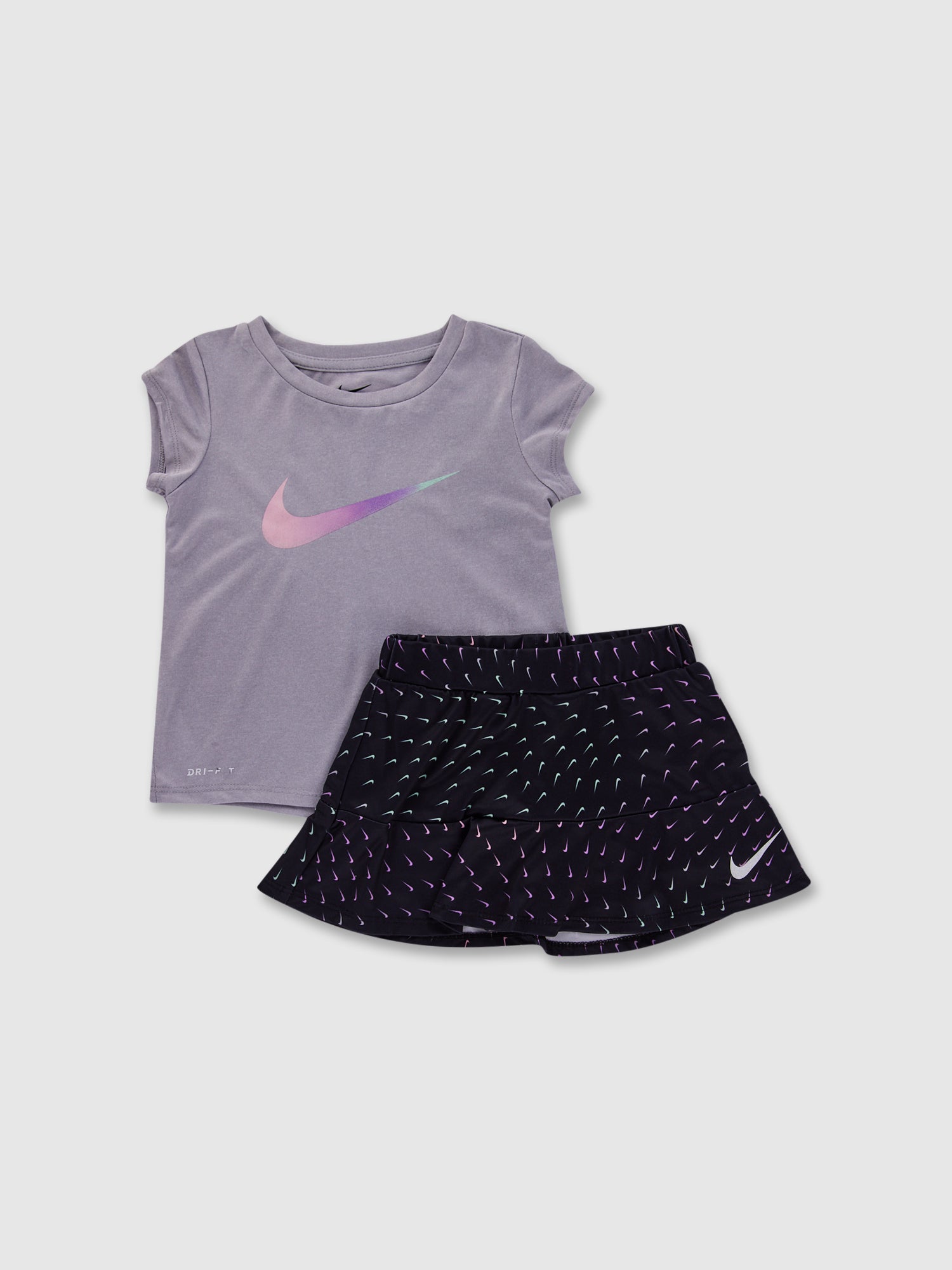 סט טישרט וחצאית מיני עם לוגו / ילדות- Nike|נייק