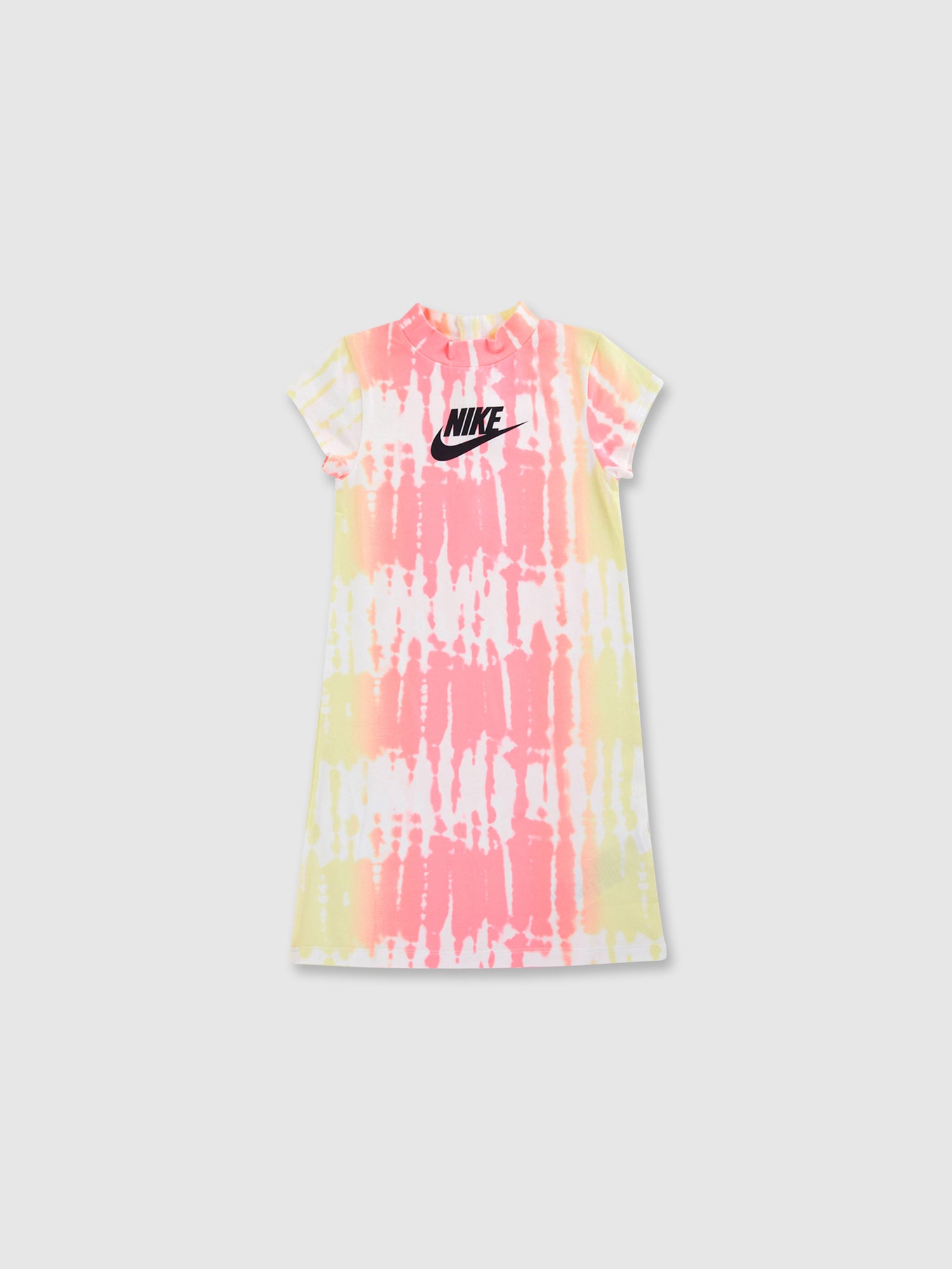 שמלה בהדפס טאי דאי עם לוגו/ ילדות- Nike|נייק