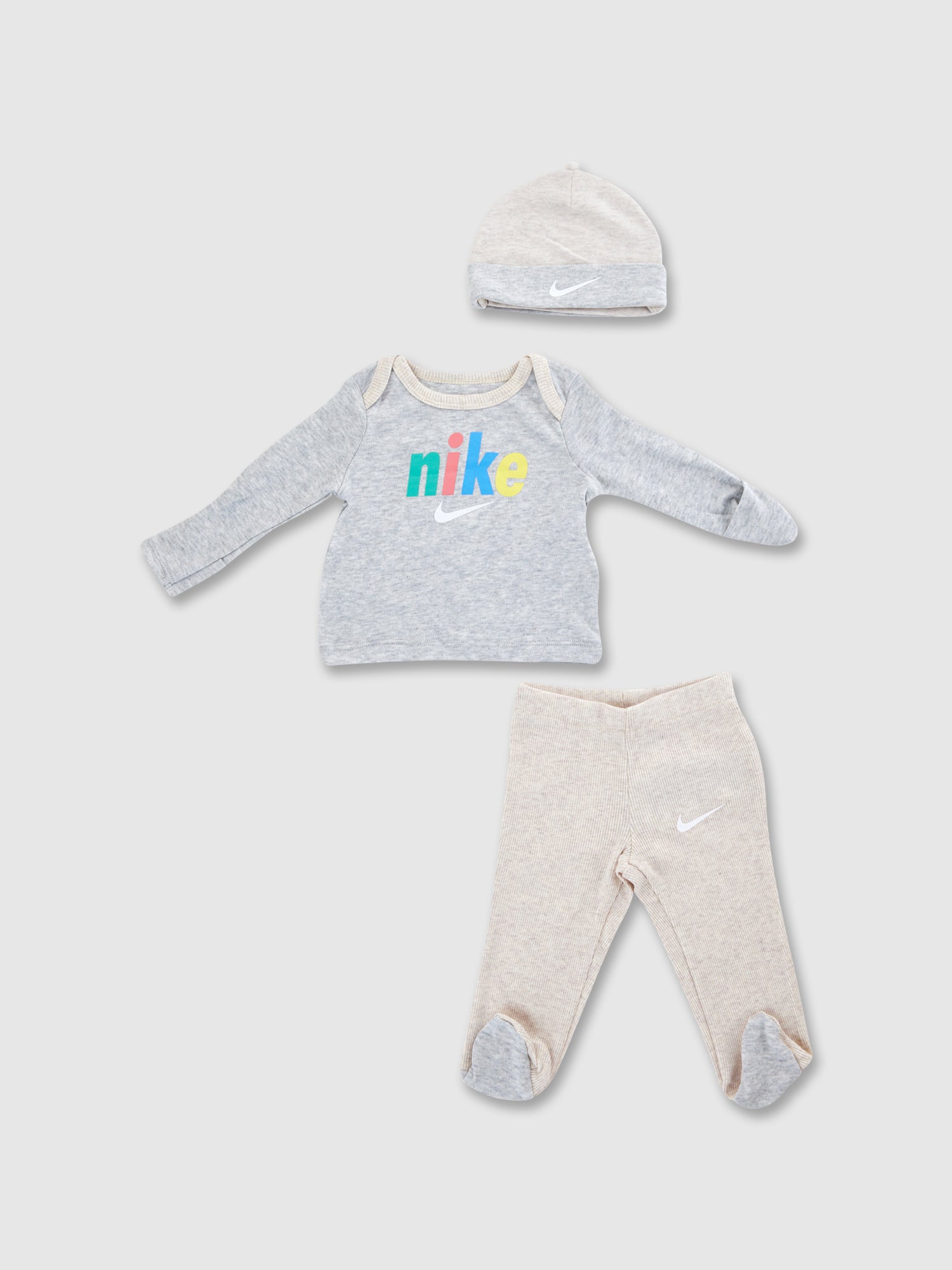 סט 3 חלקים עם הדפסי לוגו/ תינוקות- Nike|נייק