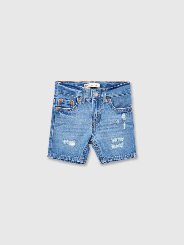 מכנסי ג'ינס קצרים בשילוב קרעים / תינוקות וילדות- Levi's|ליוויס