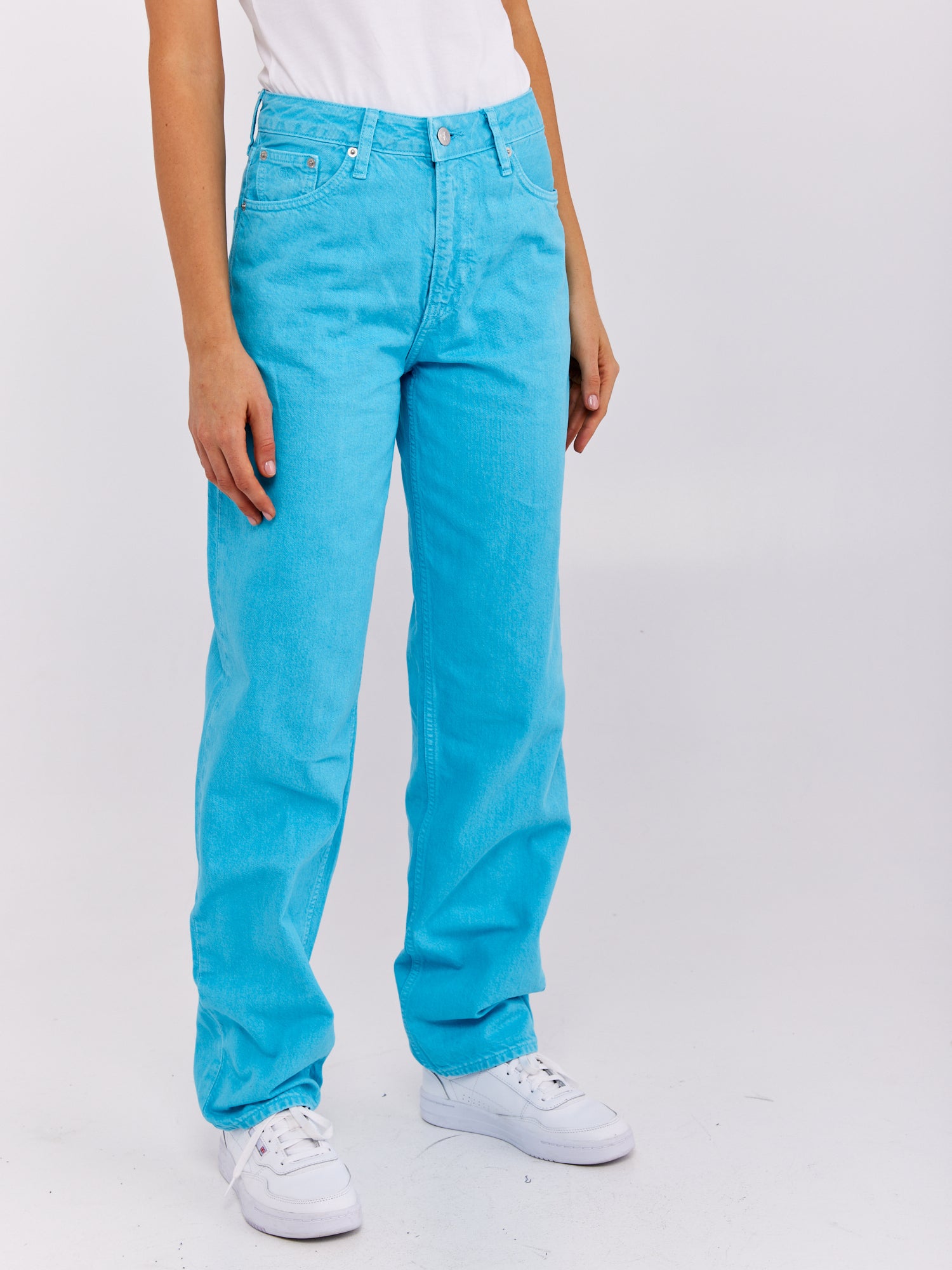 מכנסי ג'ינס בגזרה ישרה- Ck|קלווין קליין
