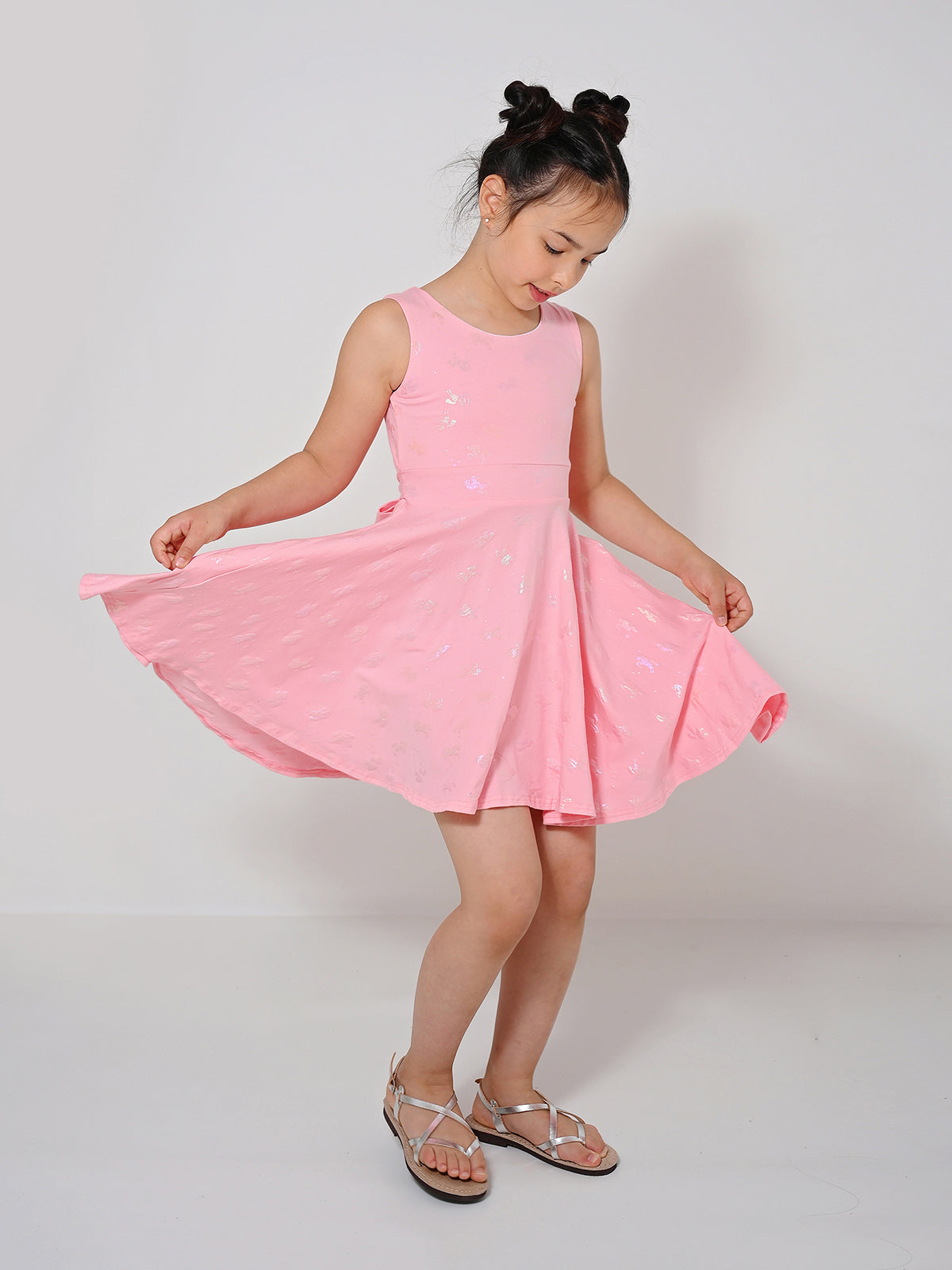 שמלת חדי קרן ורודה / ילדות- Almonet|עלמונת