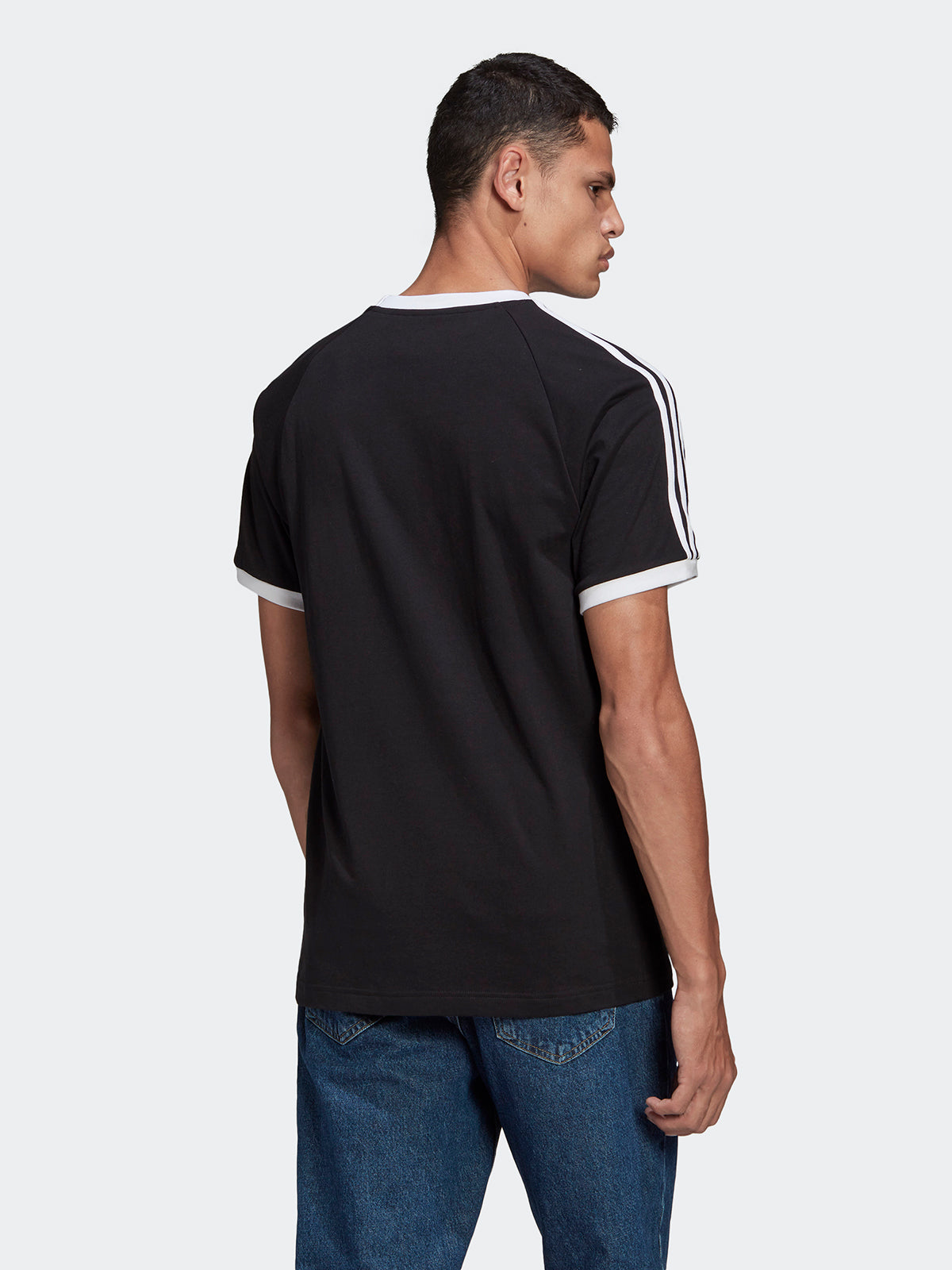 טי שירט בייסיק עם דוגמת פסים- Adidas Originals|אדידס אוריג'ינלס