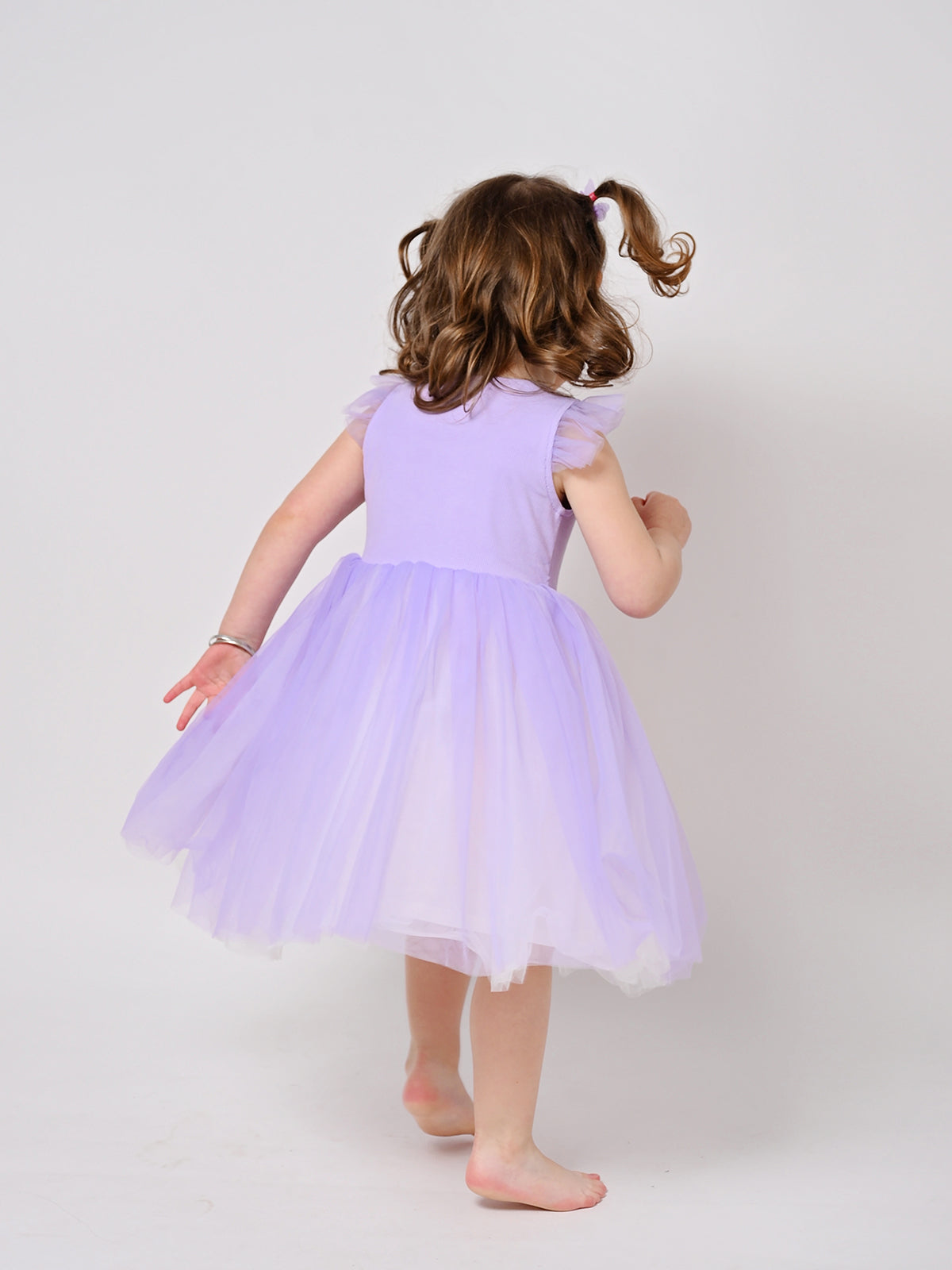 שמלת טול פרפר סגולה / ילדות ותינוקות- Almonet|עלמונת